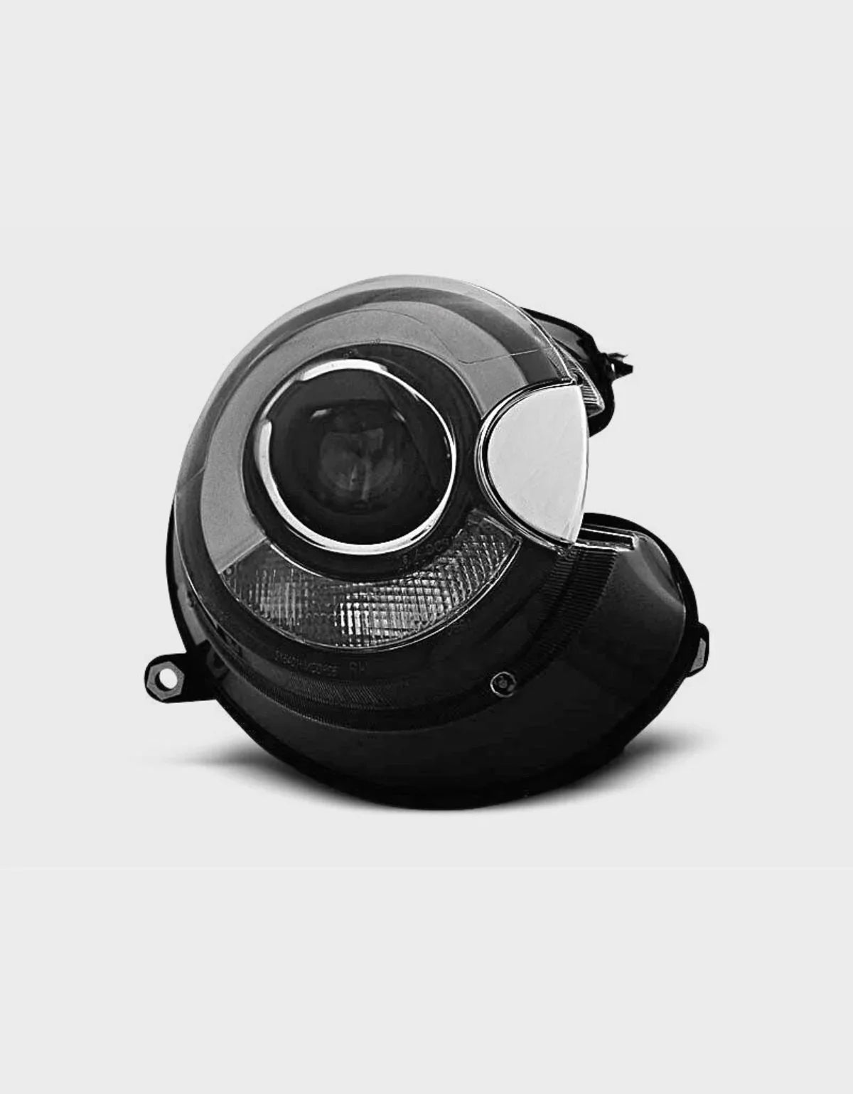 Mini R56 R57 2006-2014 Fari Anteriori Luci Diurne LED Nero - autorivallo