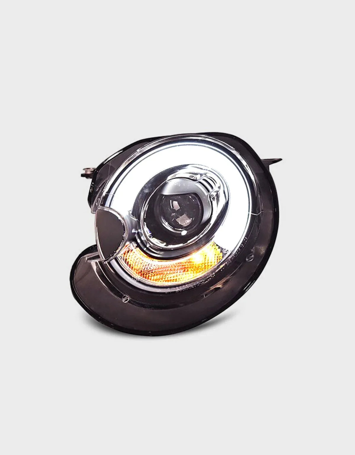 Mini R56 R57 2006-2014 Fari Anteriori Luci Diurne LED Nero - autorivallo