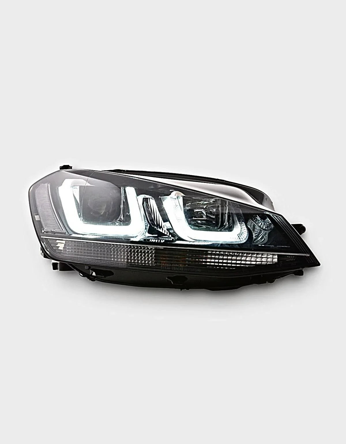 VW Golf 7 2012-2017 Fari Anteriori Nero Luci Diurne LED - autorivallo