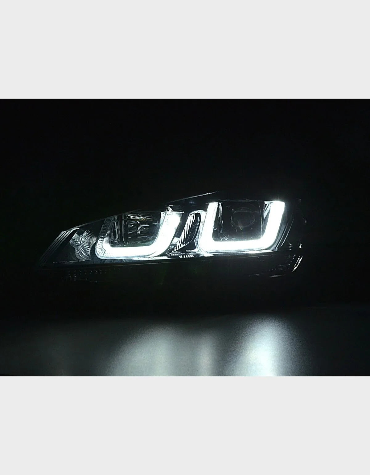 VW Golf 7 2012-2017 Fari Anteriori Nero Luci Diurne LED - autorivallo
