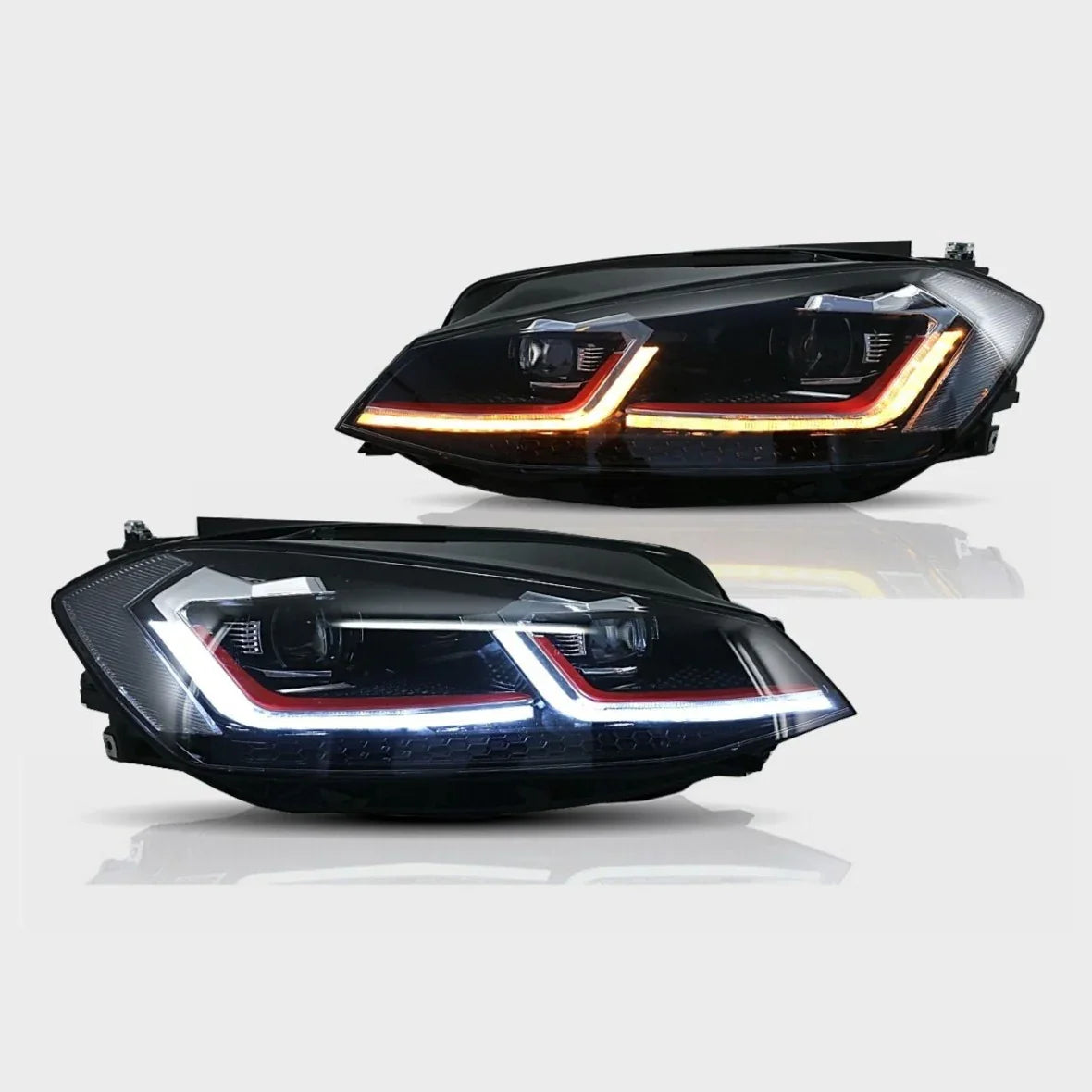 VW Golf 7.5 2017-2019 Fari Anteriori LED Dinamico Look GTI - autorivallo
