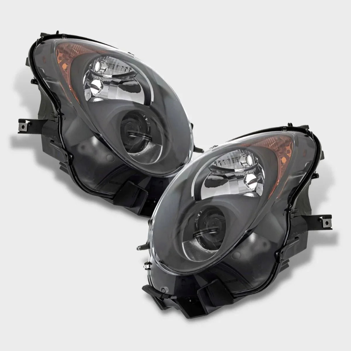 Alfa Mito 2008-2018 Fari Anteriori Fanali Xenon Look Nero - autorivallo