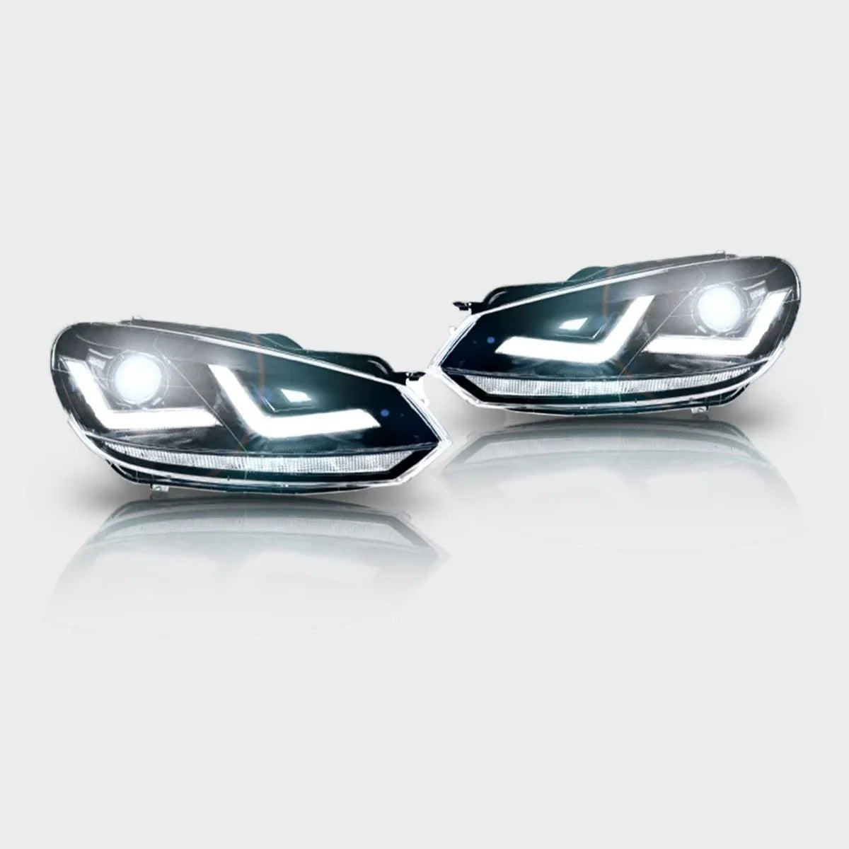 VW Golf 6 VI 2008-2012 OSRAM Fari Anteriori Full LED Nero - autorivallo