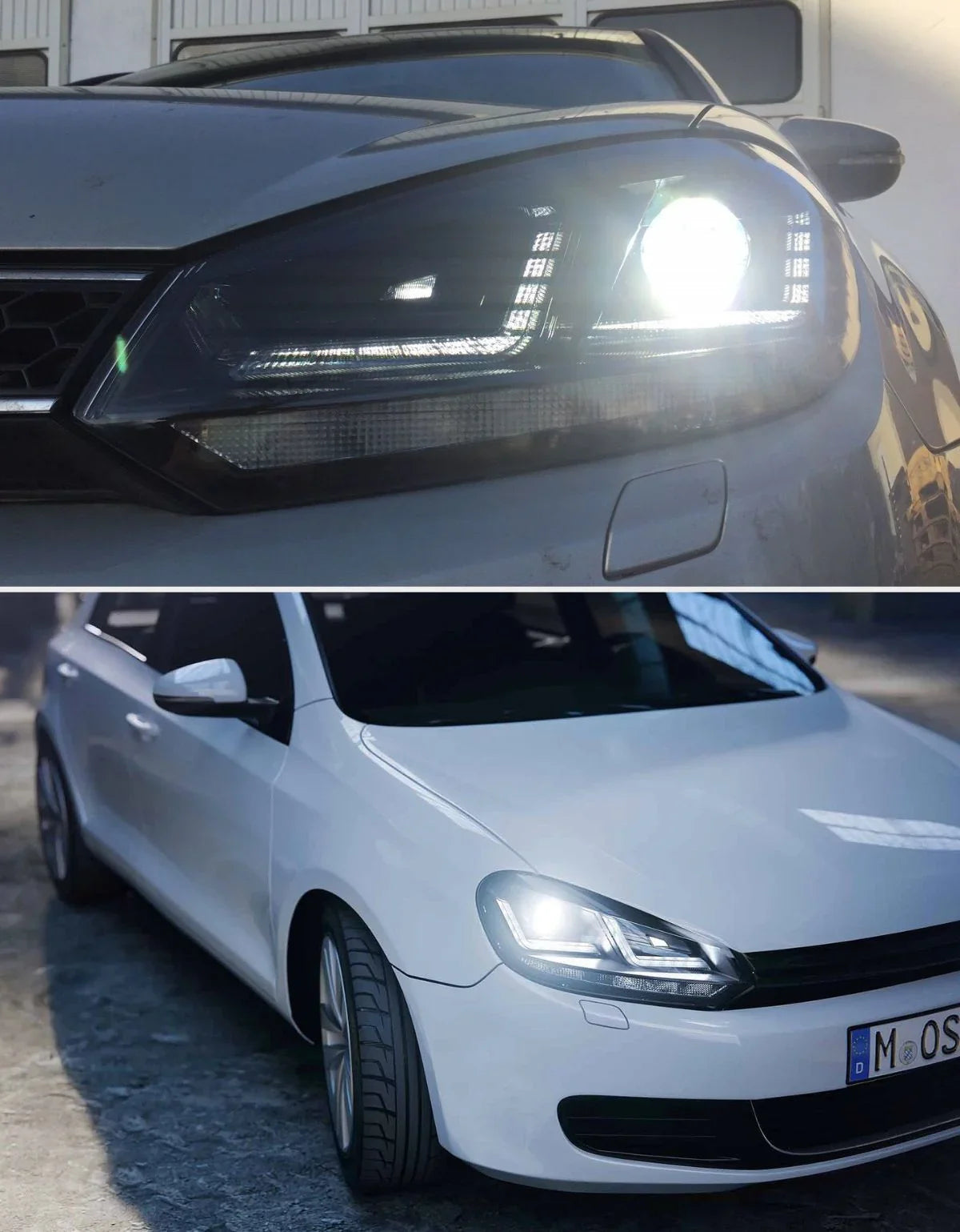 VW Golf 6 VI 2008-2012 OSRAM Fari Anteriori Full LED Nero - autorivallo
