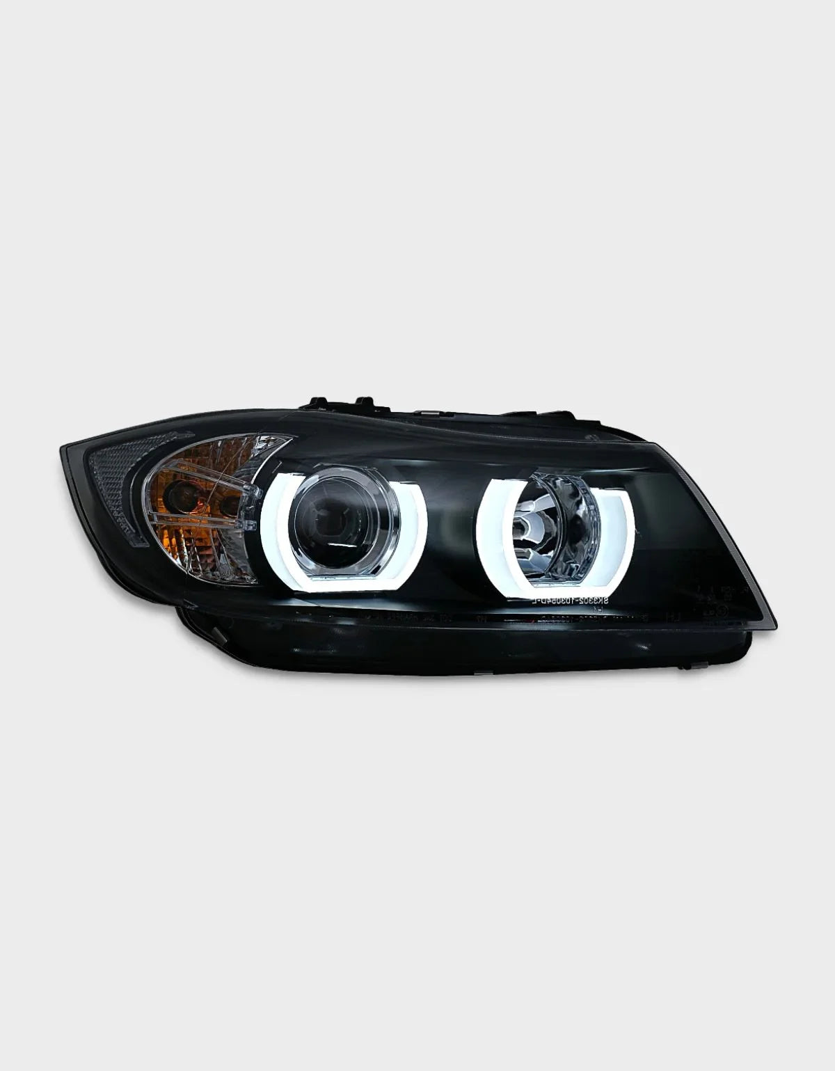 BMW 3 E90 E91 05-08 Fari Anteriori Xenon Angel Eyes 3D U-LED - autorivallo