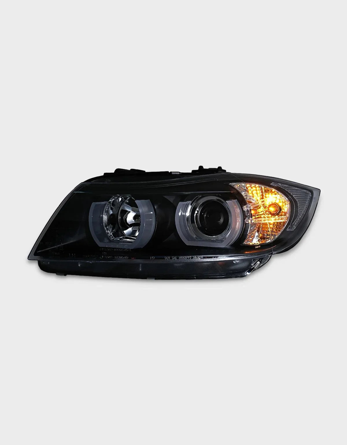 BMW 3 E90 E91 05-08 Fari Anteriori Xenon Angel Eyes 3D U-LED - autorivallo