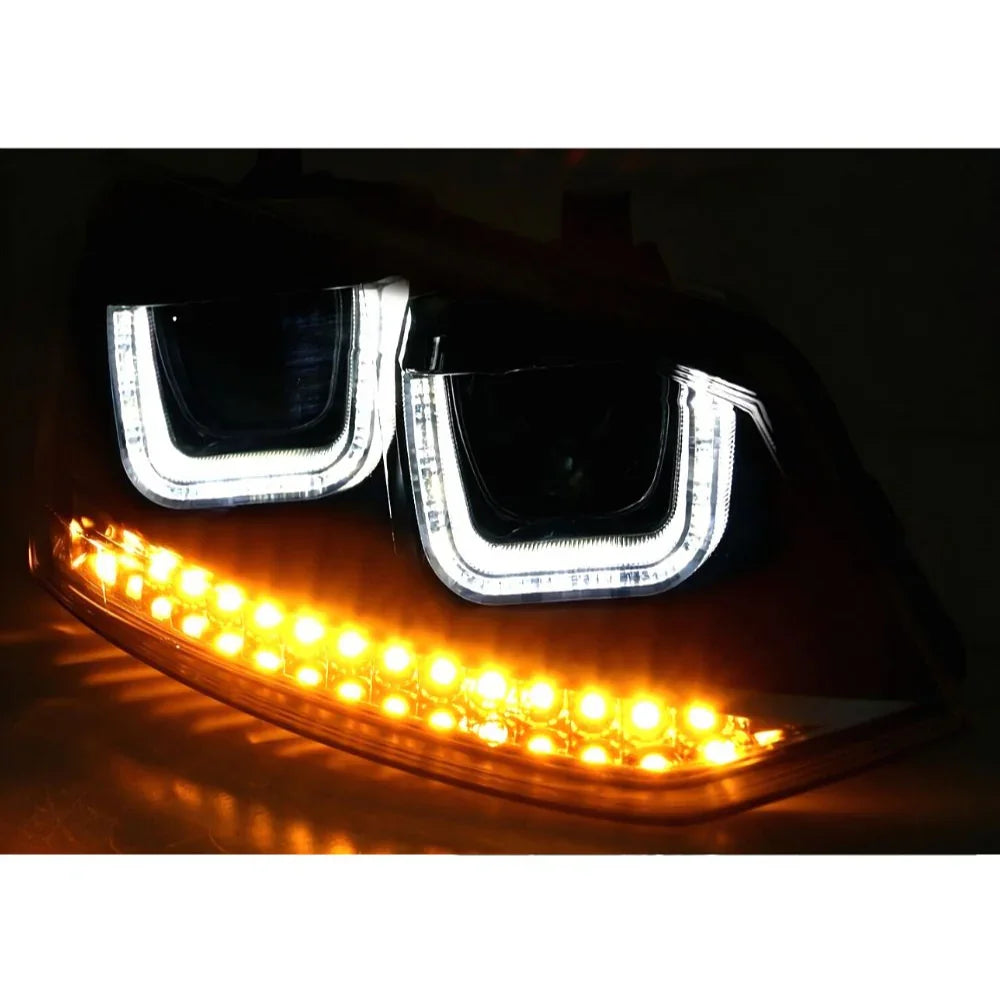 VW Polo 6R 6C 2009-2017 Fari Anteriori Luci Diurne LED GTI Look - autorivallo