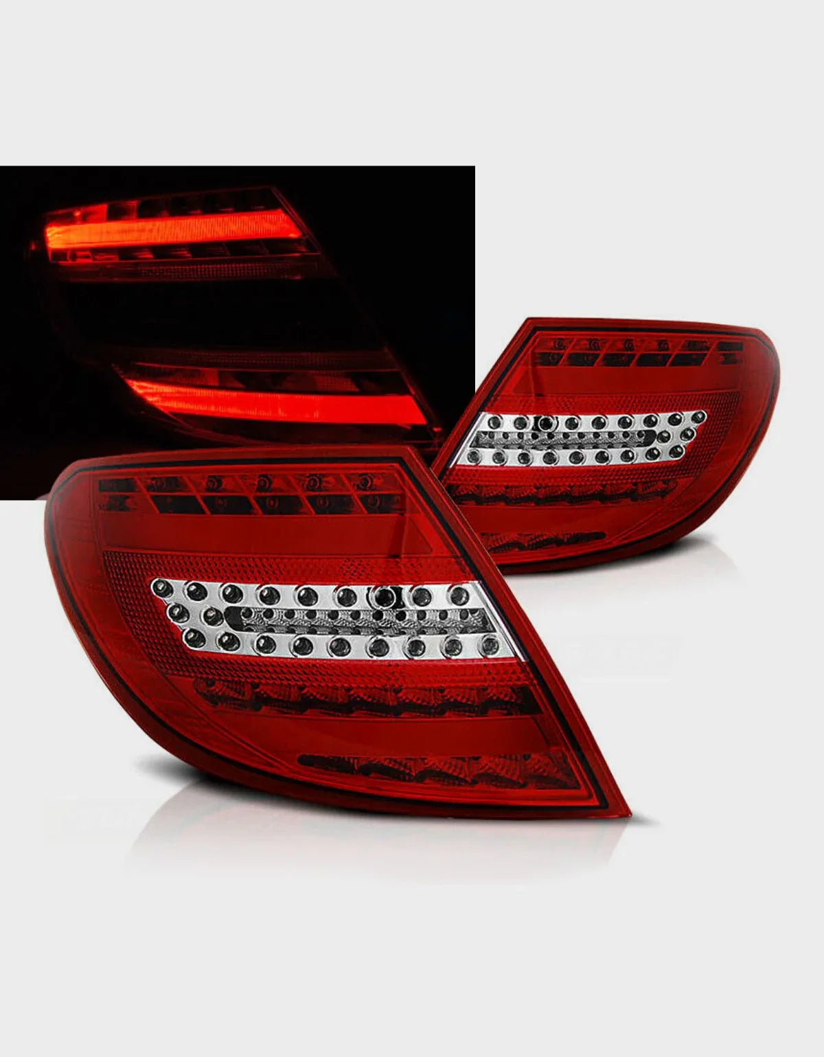 Mercedes Classe C W204 2007-2010 Fanali Posteriori Full LED - autorivallo