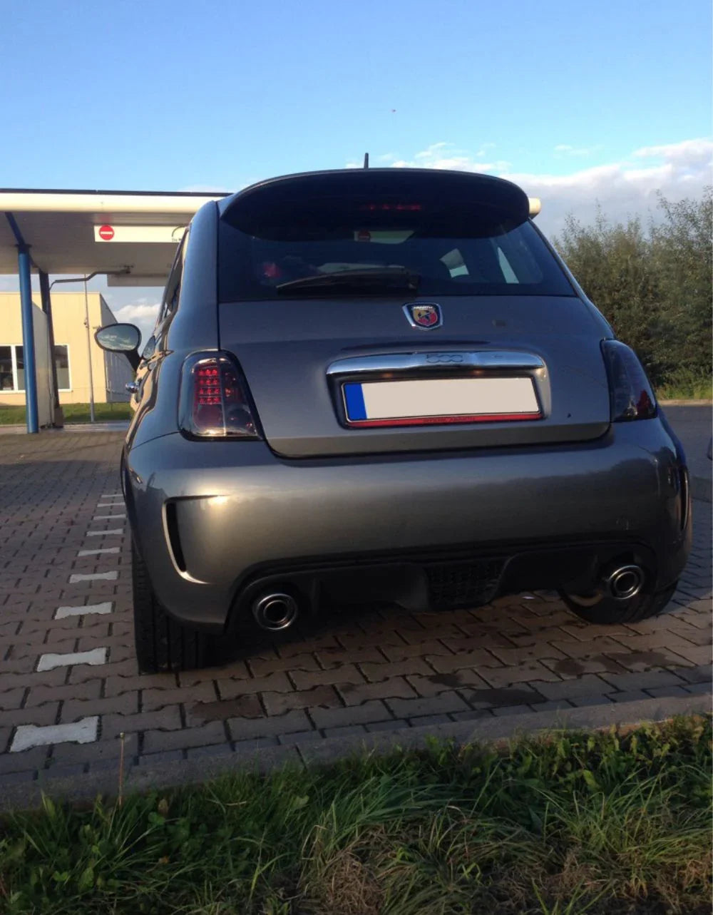 Fiat 500 2007-2016 Fanali Posteriori LED Fari Nero Fumé - autorivallo