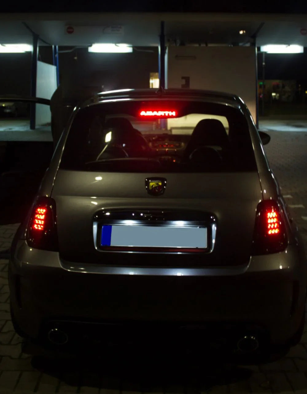 Fiat 500 2007-2016 Fanali Posteriori LED Fari Nero Fumé - autorivallo