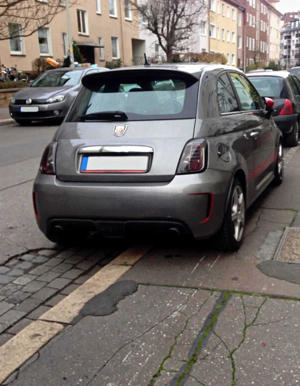 Fiat 500 2007-2016 Fanali Posteriori LED Fari Nero Fumé - autorivallo