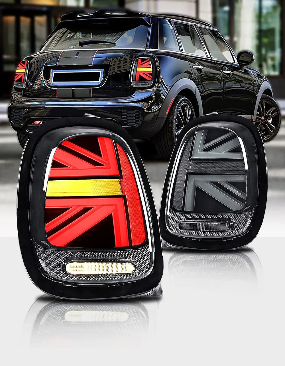 Mini Cooper F55 2013-2017 Fanali Posteriori LED JCW Nero - autorivallo