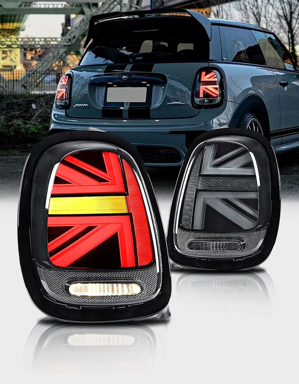 Mini Cooper F56 2014-2018 Fanali Posteriori LED JCW Nero - autorivallo