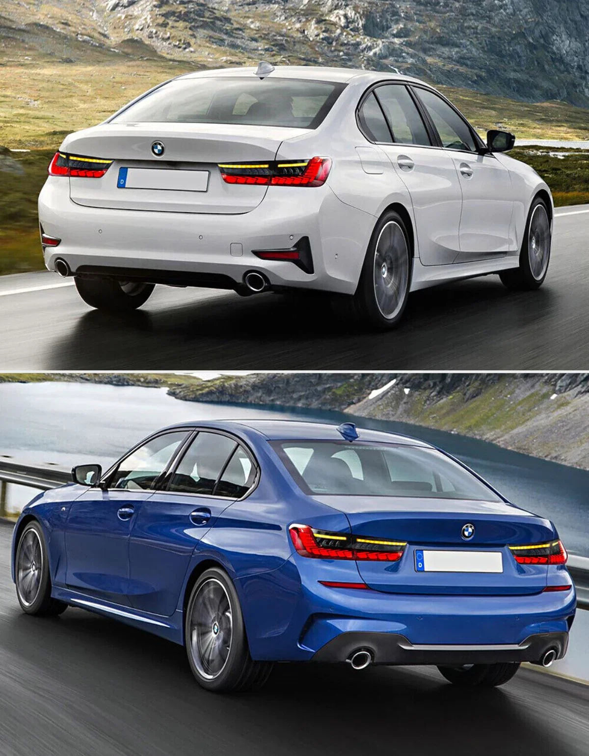 BMW 3 Berlina G20 2018-2022 Fanali Posteriori LED Dinamiche - autorivallo