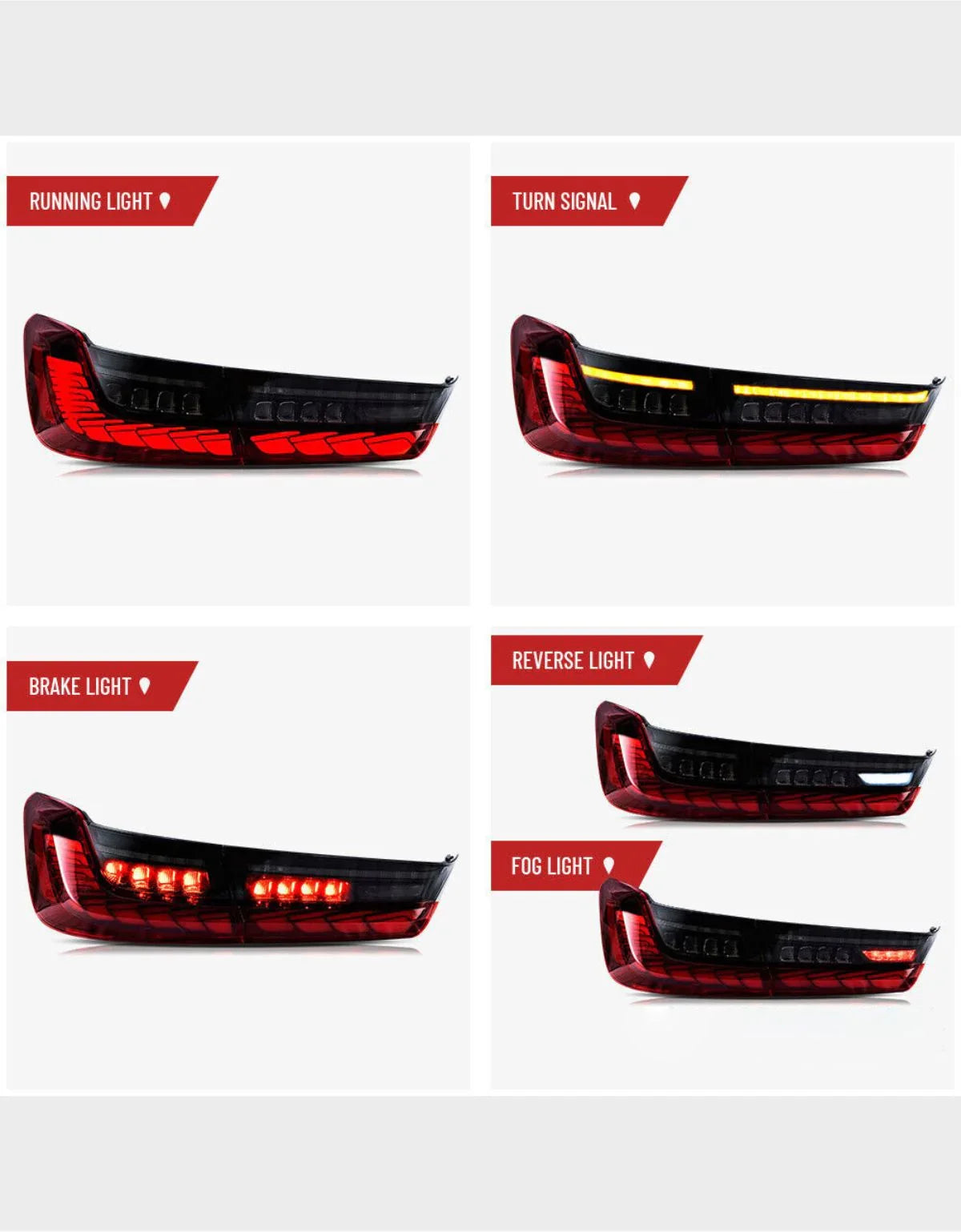BMW Serie 3 G20 2018-2022 Fari Posteriori Full LED Dinamico - autorivallo