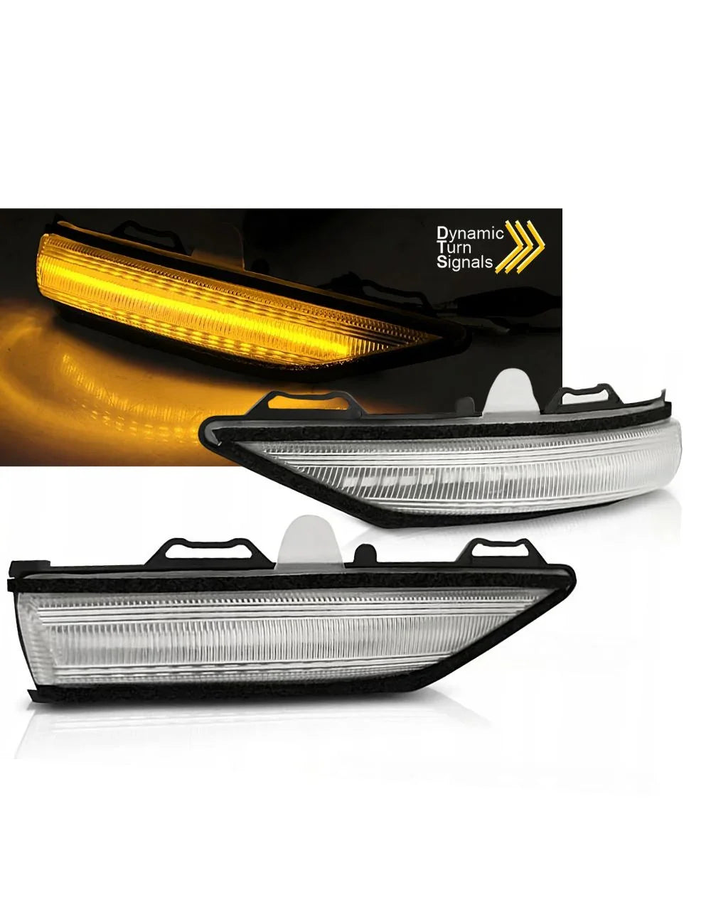 2 Pezzi Per Auto LED DRL Luce Di Marcia Diurna Striscia Flessibile Impermeabile Faro Sequenziale Flusso Dinamico Indicatori Di Direzione Luci Gialle 12V