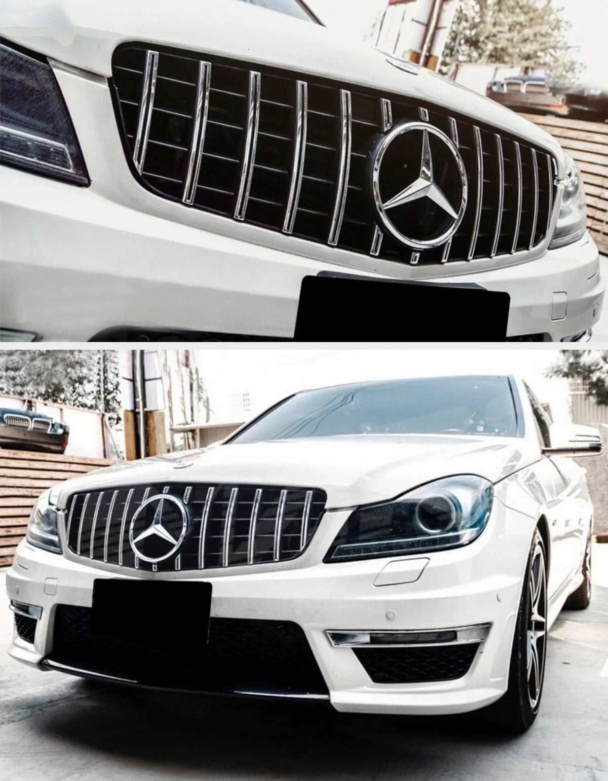 Mercedes C W204 S204 2007-2014 Griglia Anteriore Look AMG - autorivallo