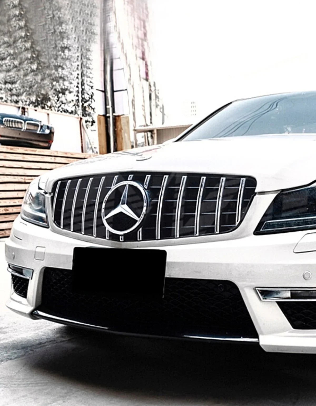 Mercedes C W204 S204 2007-2014 Griglia Anteriore Look AMG - autorivallo