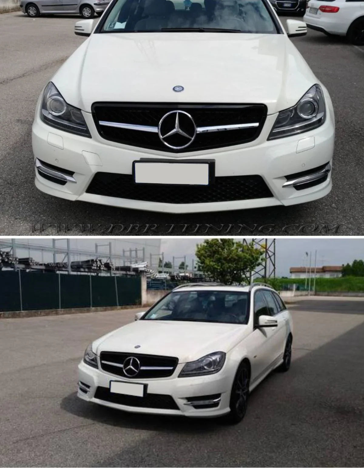 Mercedes C W204 2007-2014 Griglia Anteriore AMG C63 Design - autorivallo