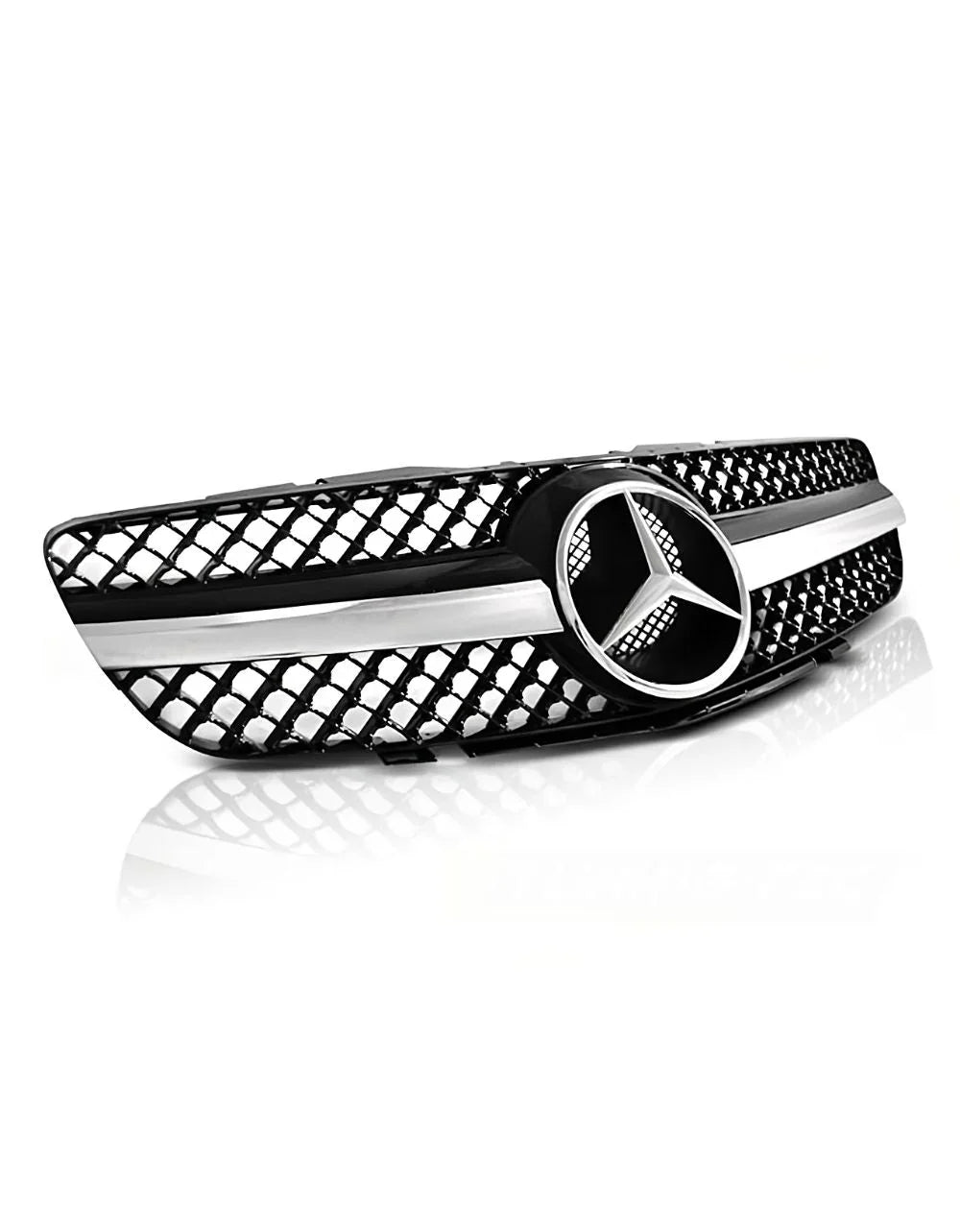 Mercedes SL R230 01-06 Griglia Radiatore Nero Cromato AMG - autorivallo
