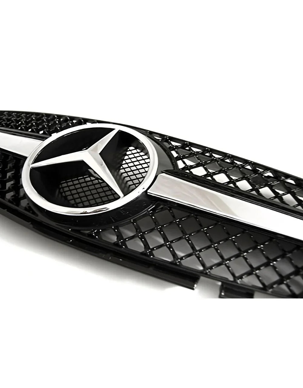 Mercedes SL R230 01-06 Griglia Radiatore Nero Cromato AMG - autorivallo