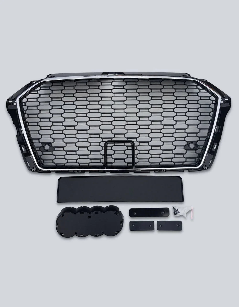 Audi A3 8V 2016-2020 Griglia Radiatore RS3 Look Nero Cromato - autorivallo