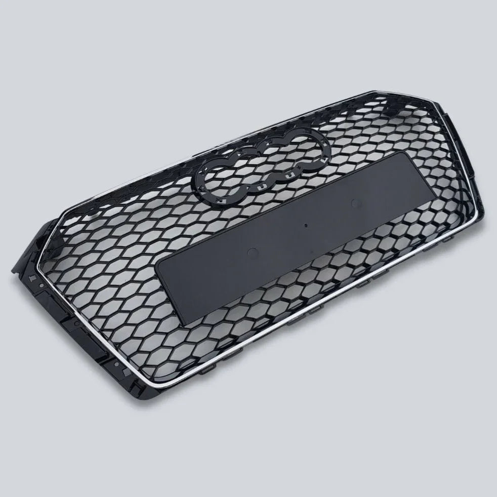 Audi A4 B9 2015-2019 Griglia Radiatore RS4 Look Nero Cromato - autorivallo