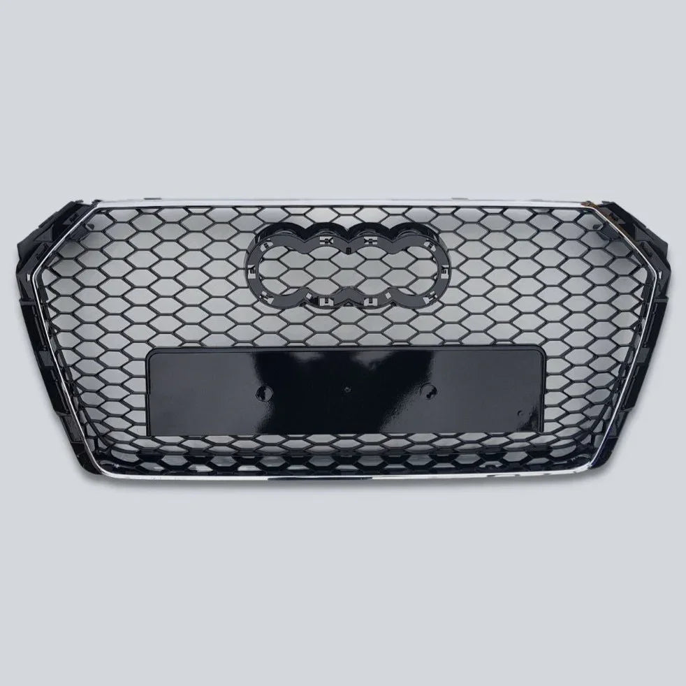 Audi A4 B9 2015-2019 Griglia Radiatore RS4 Look Nero Cromato - autorivallo