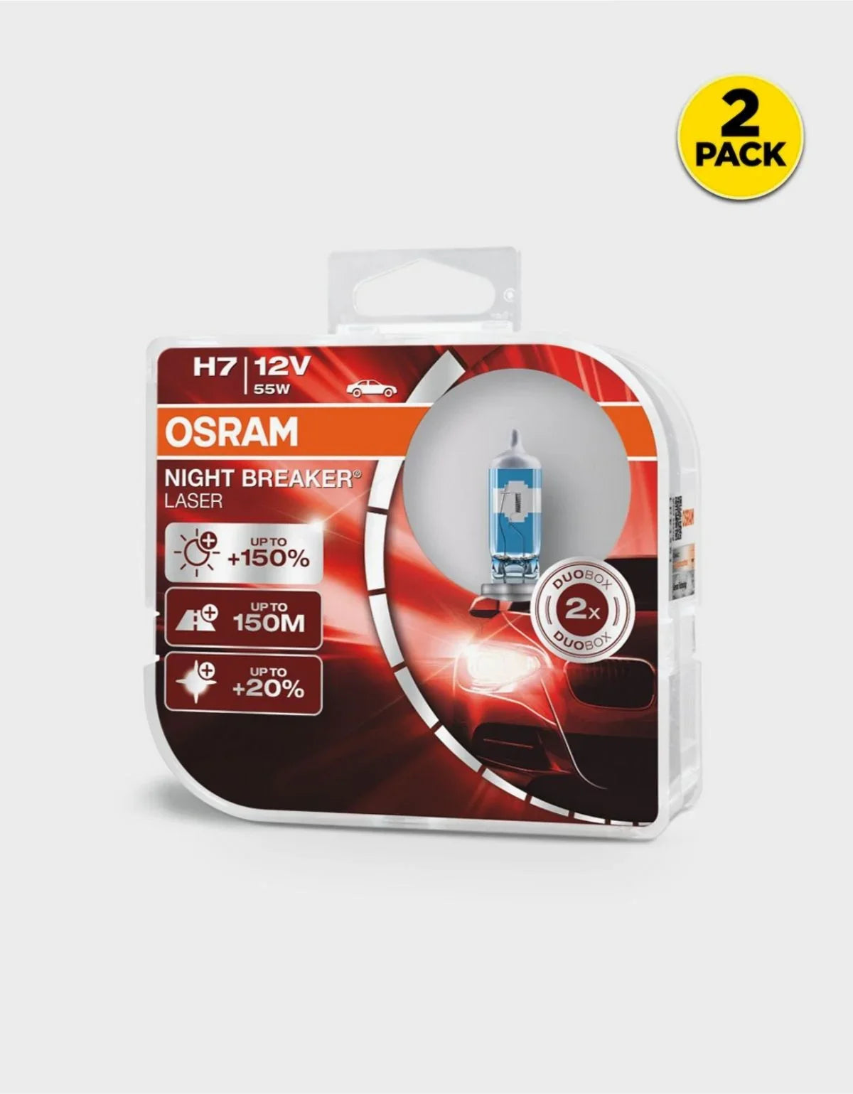 H7 OSRAM Night Breaker LASER 150% 64210NL-HCB 55W - autorivallo