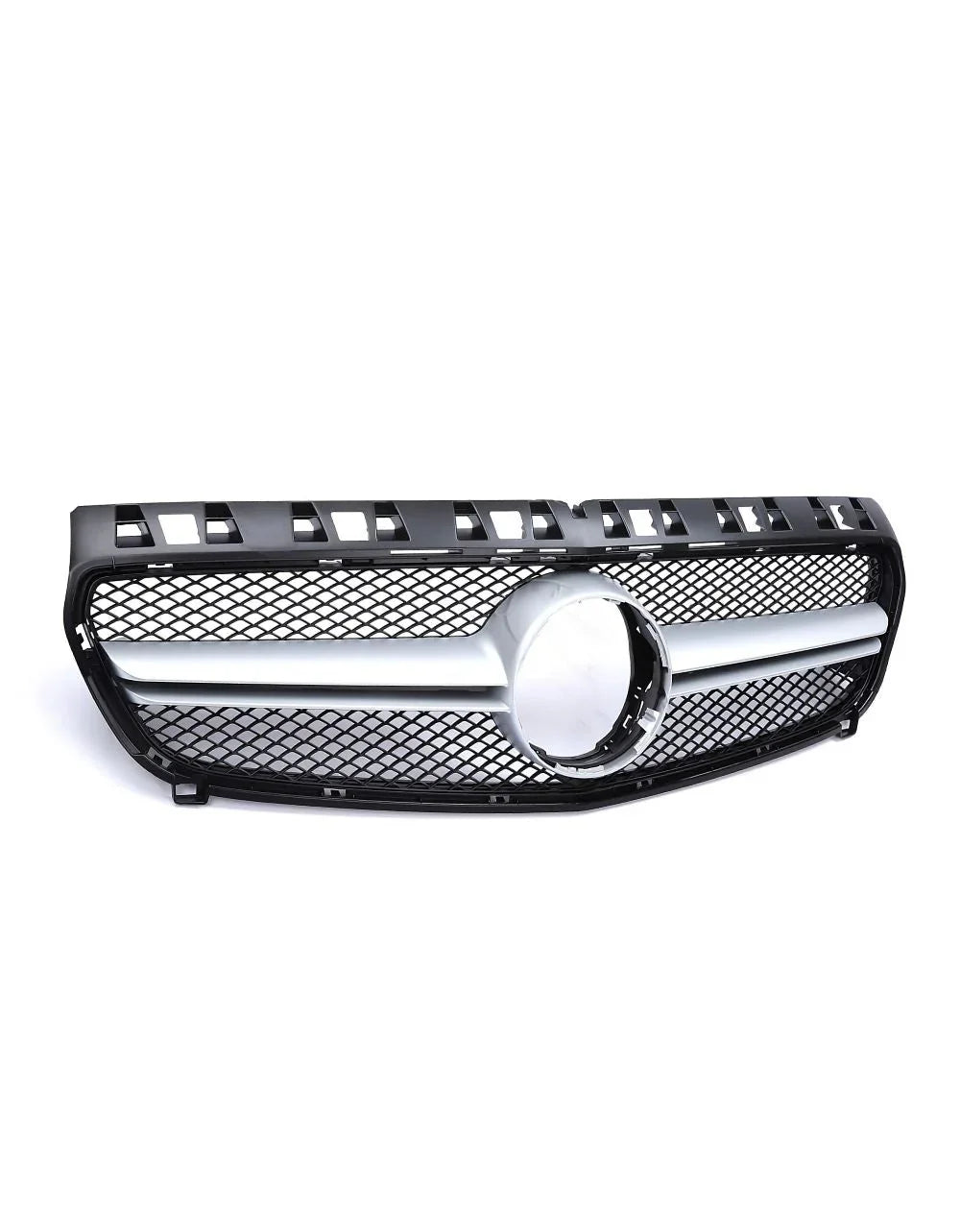 Mercedes A W176 12-15 Griglia Anteriore Nero Argento Look AMG - autorivallo