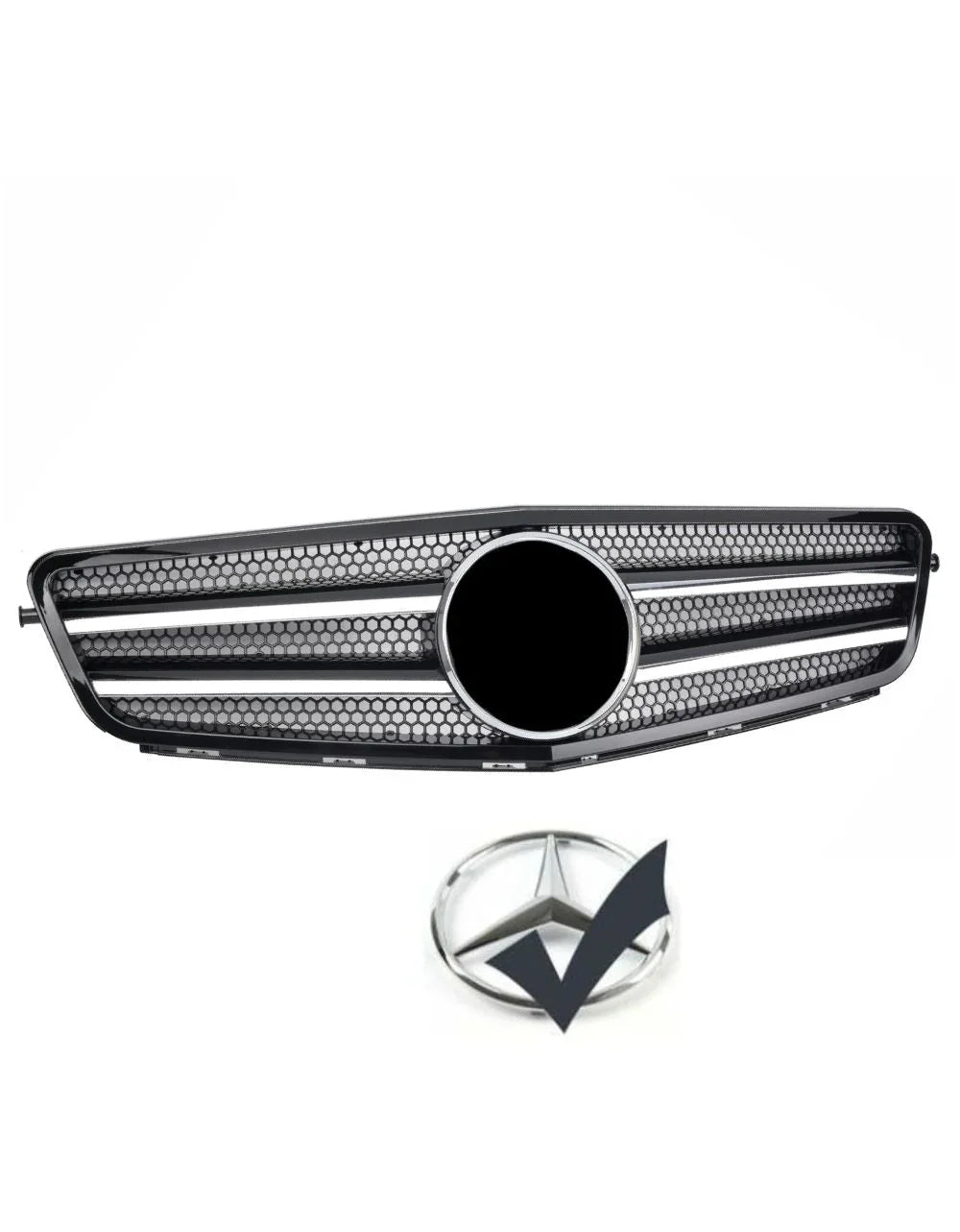 Mercedes C Coupe C204 Griglia Radiatore Nero Cromato AMG - autorivallo