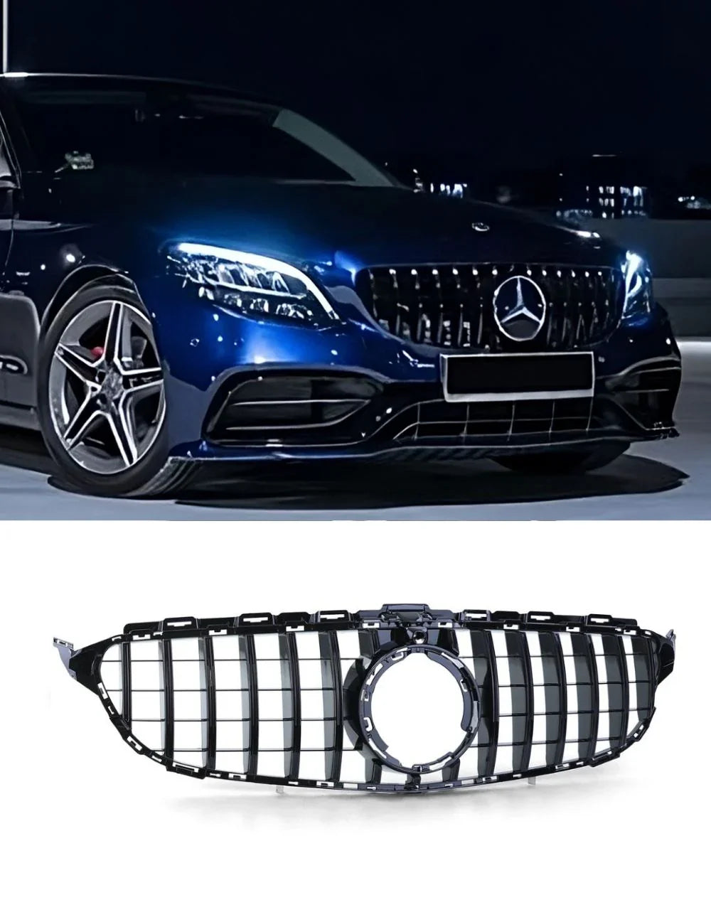 Mercedes C205 A205 2018-2021 Griglia Anteriore AMG Look - autorivallo