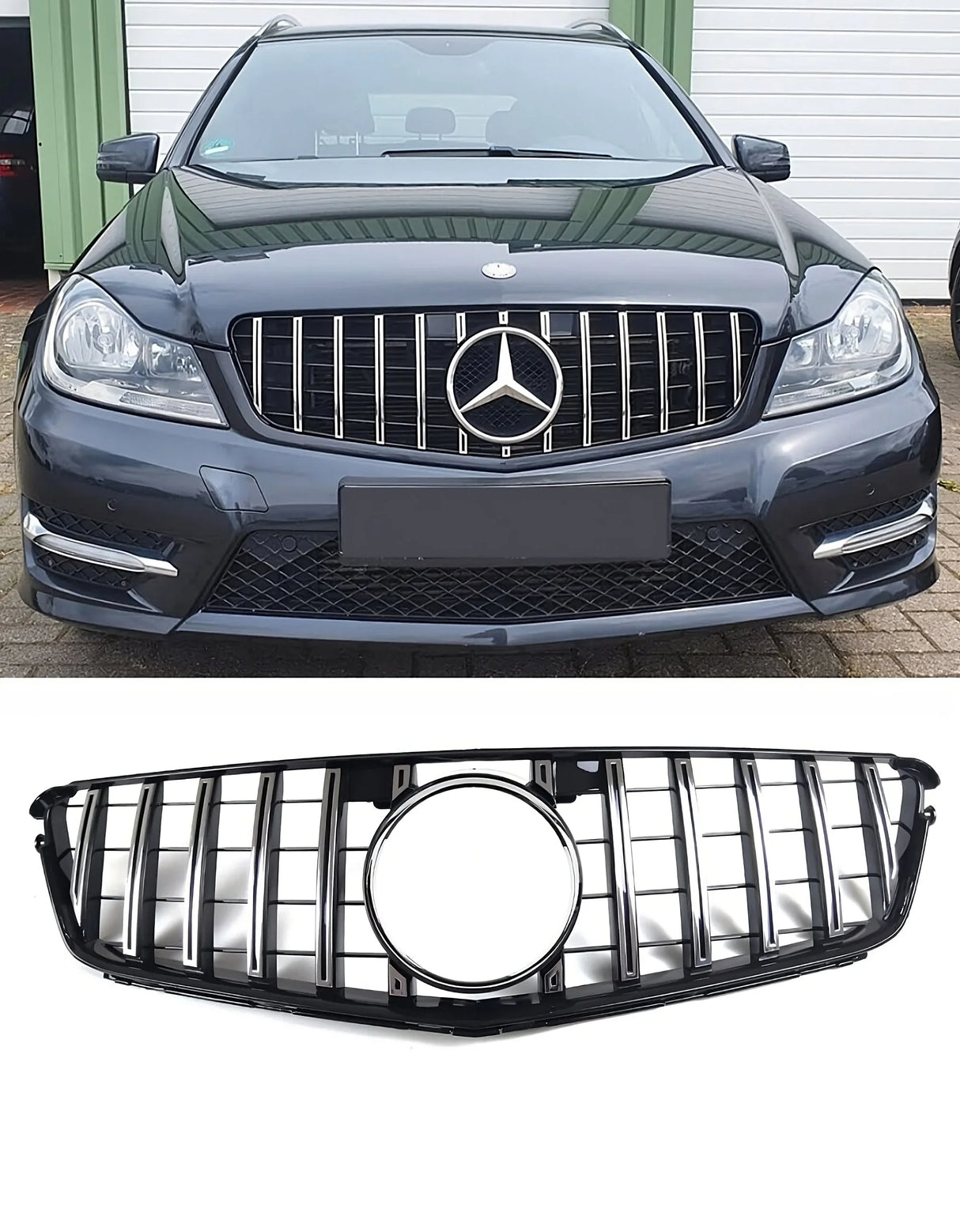 Mercedes C W204 C204 07-14 Griglia Anteriore Look AMG GTR - autorivallo