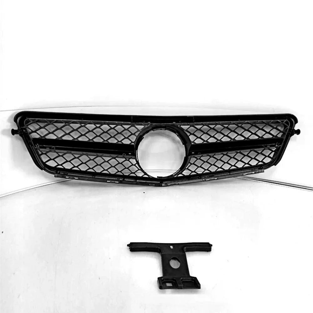 Mercedes C W204 07-14 Griglia Anteriore Nero Lucido Look AMG - autorivallo