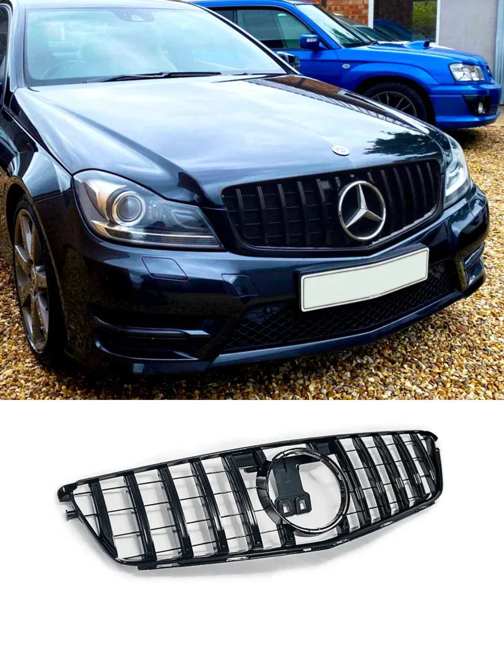 Mercedes Classe C W204 07-14 Griglia Anteriore AMG GTR Look - autorivallo