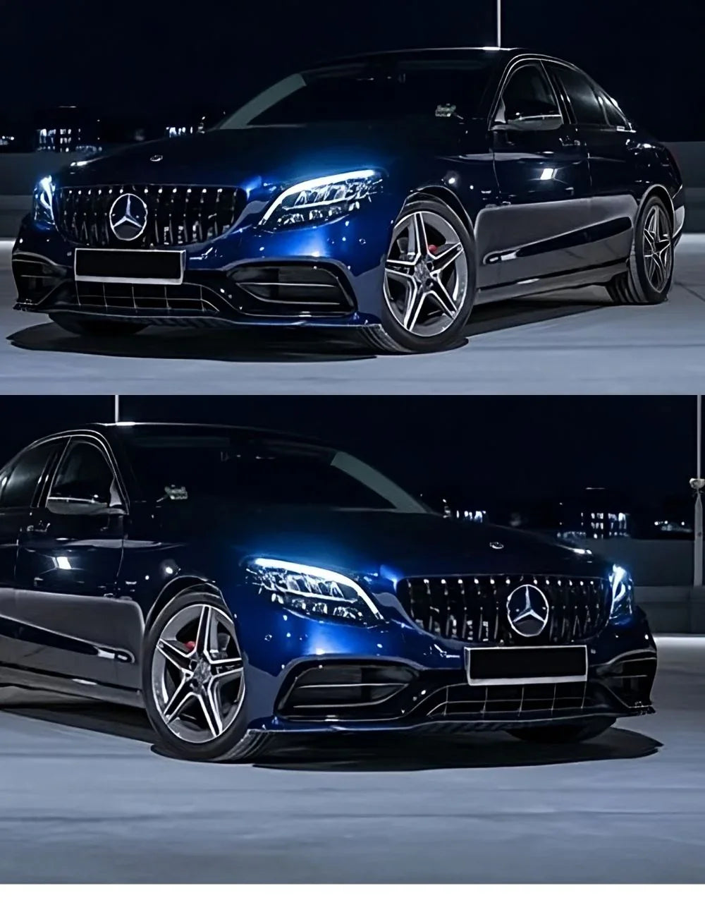 Mercedes C W205 2018-2021 Griglia Anteriore AMG Look - autorivallo
