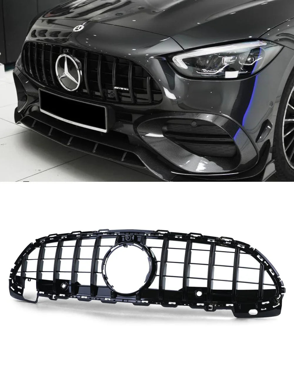 Mercedes C W206 AMG-Line 2021-2024 Griglia Anteriore GTR Look - autorivallo
