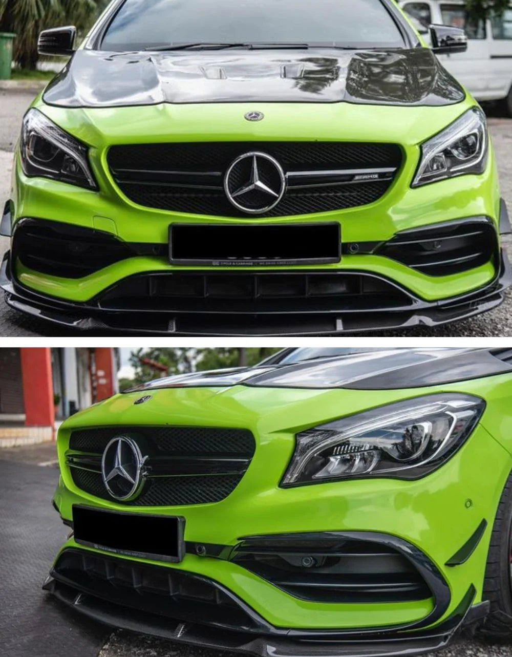 Mercedes C117 CLA 45 AMG 13-18 Griglia Radiatore Nero Lucido - autorivallo