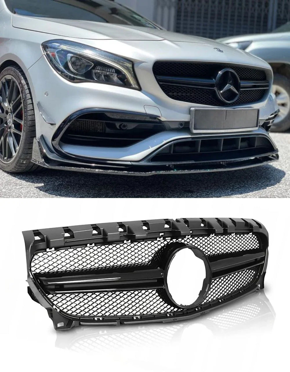 Cover Per Cornice Altoparlante Auto In ABS Argento – Adatto Per Mercedes Benz Classe A W176 (2013-2017) E CLA W117 (2014-2017) – Antigraffio E Protettive