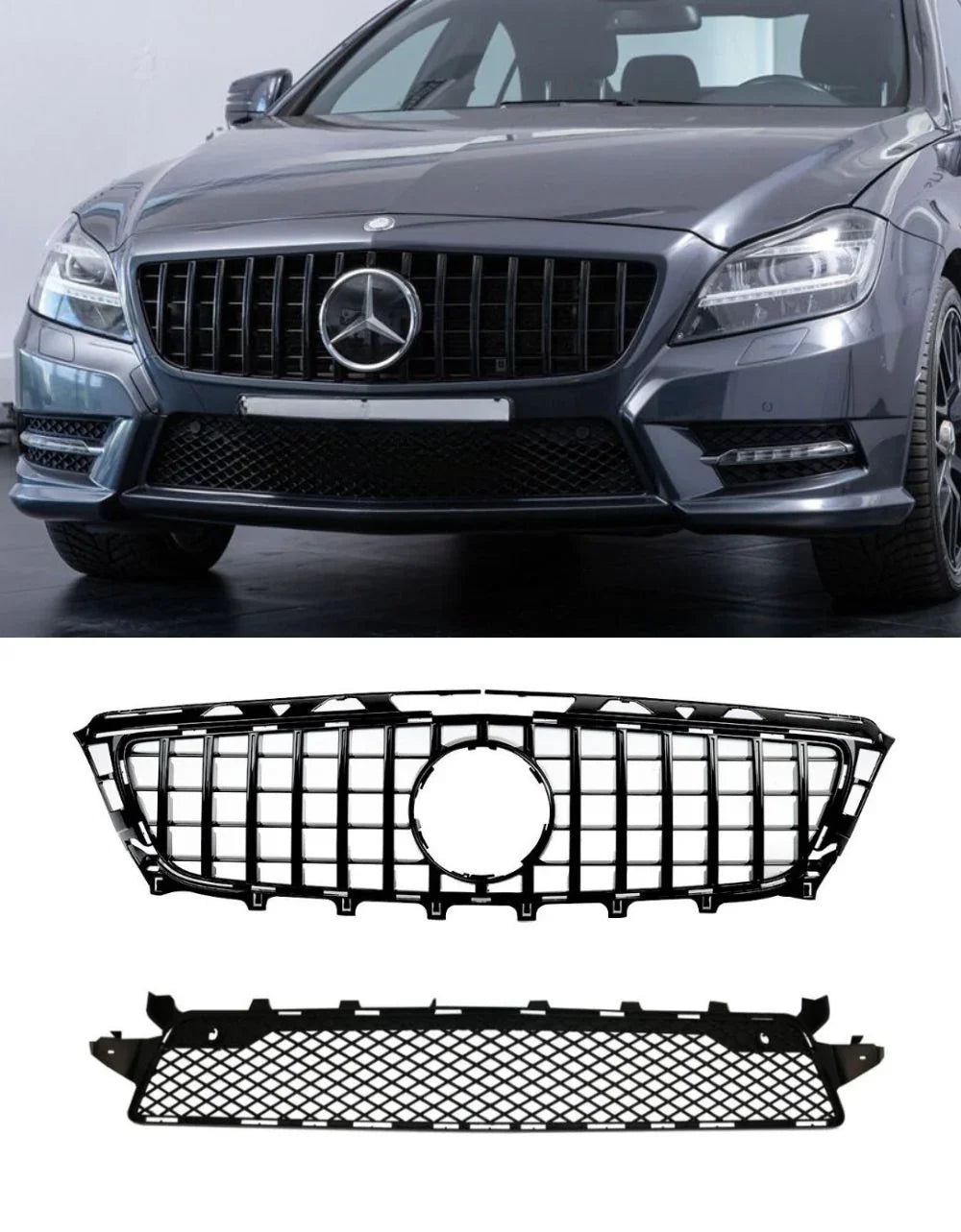 Mercedes CLS W218 11-14 Griglia Radiatore Panamericana Nero - autorivallo