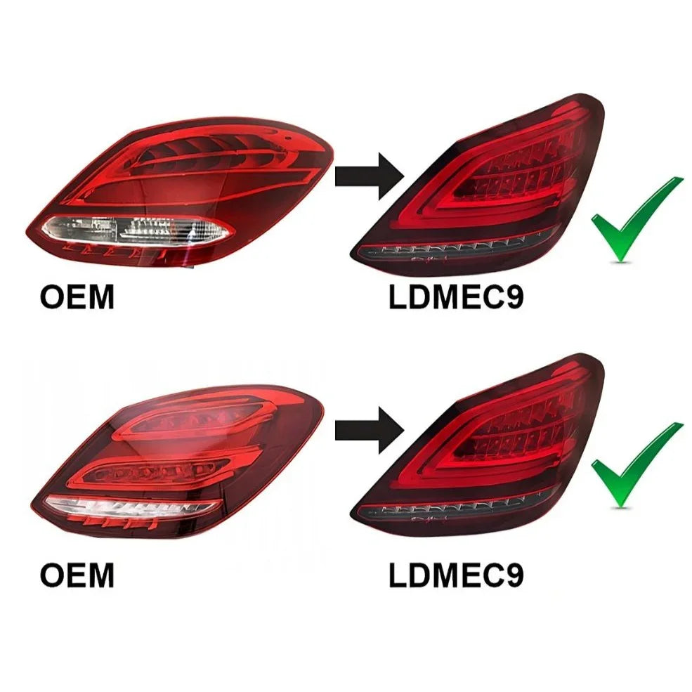 Mercedes C Berlina W205 2014-2018 Fanali Posteriori Full LED - autorivallo