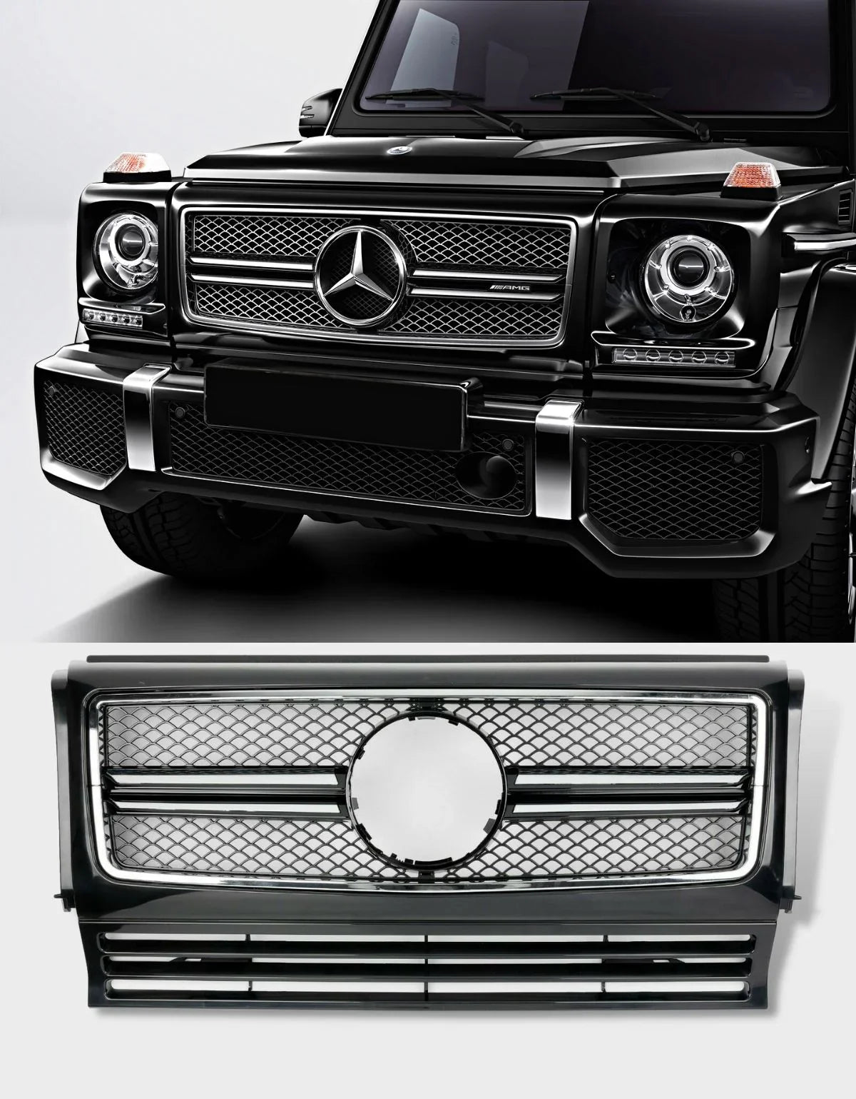 Mercedes Classe G W463 1990-2012 Griglia Radiatore G65 Look - autorivallo
