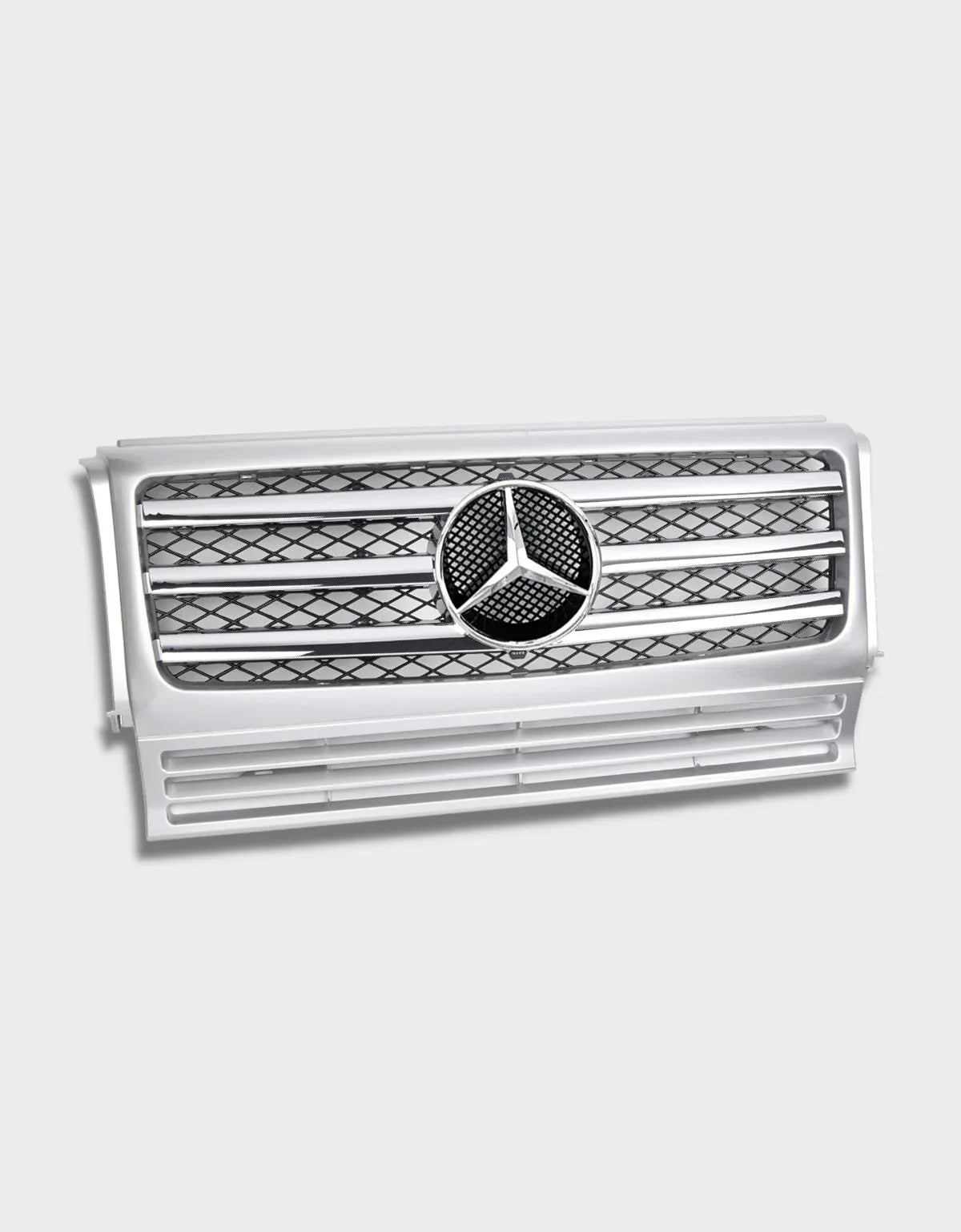 Mercedes G W463 1990-2017 Griglia Radiatore Sport Argento - autorivallo