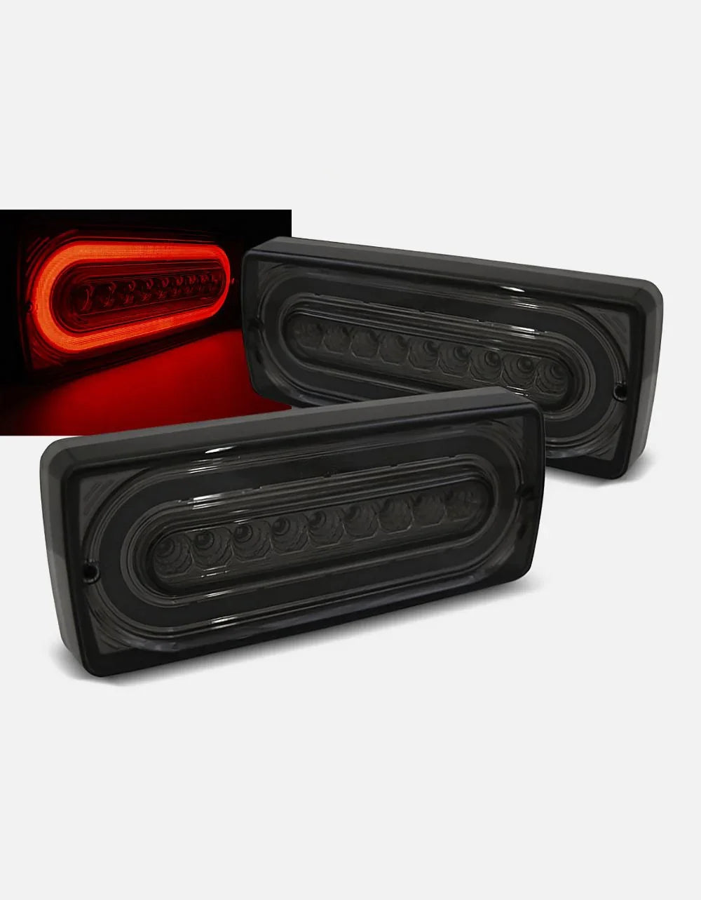 Mercedes Classe G W463 1989-2012 Fanali Posteriori LED Nero - autorivallo