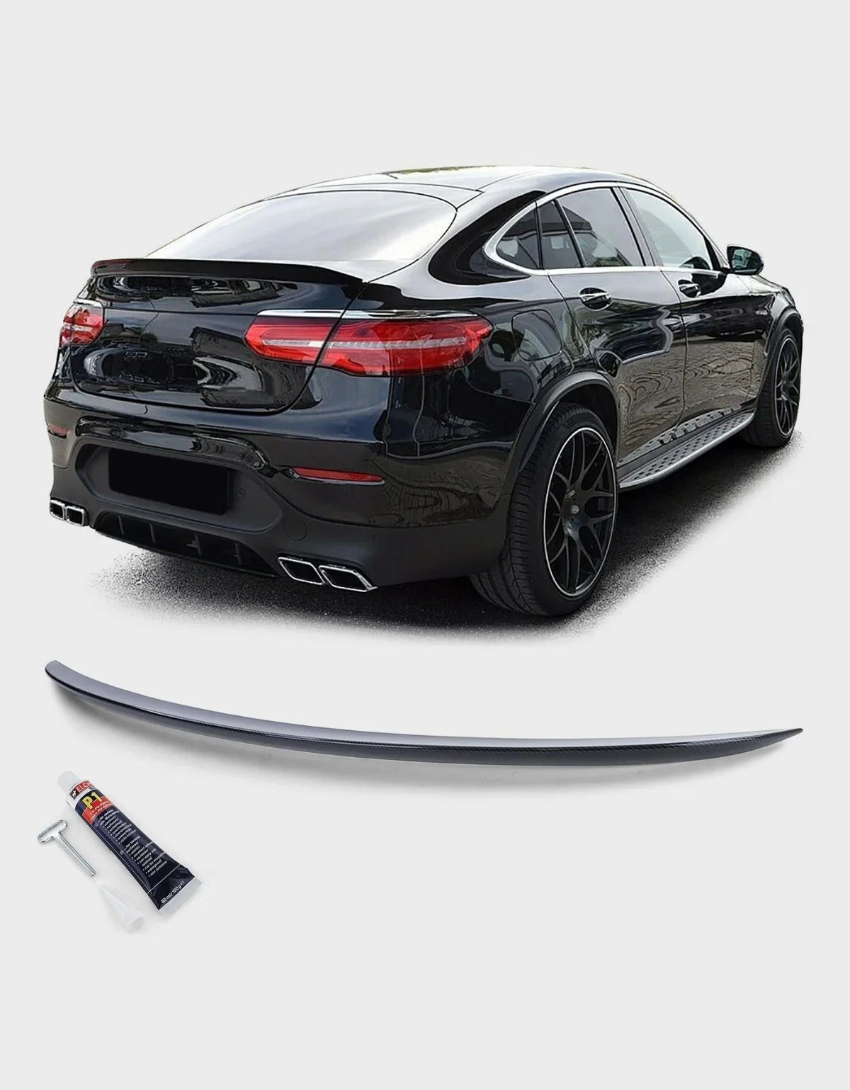 Mercedes GLC Coupe C253 15-19 Spoiler Cofano AMG Look Nero - autorivallo