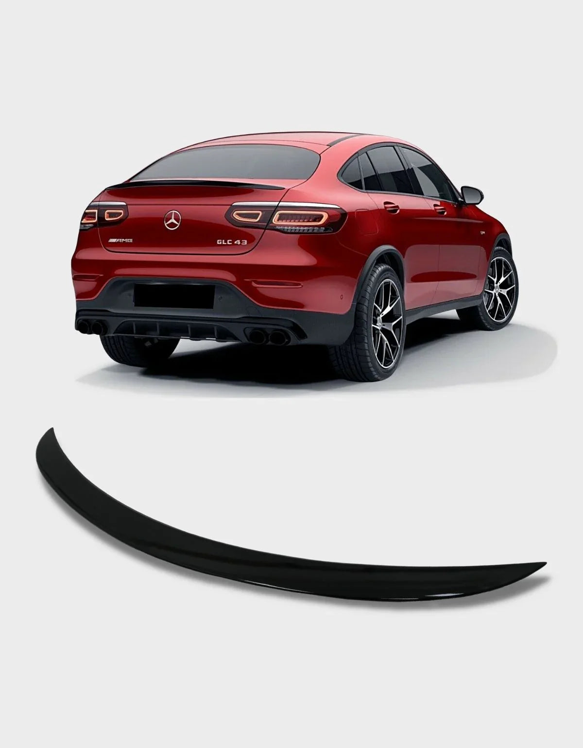 Mercedes GLC Coupe C253 19-22 Spoiler Cofano AMG Design Nero - autorivallo