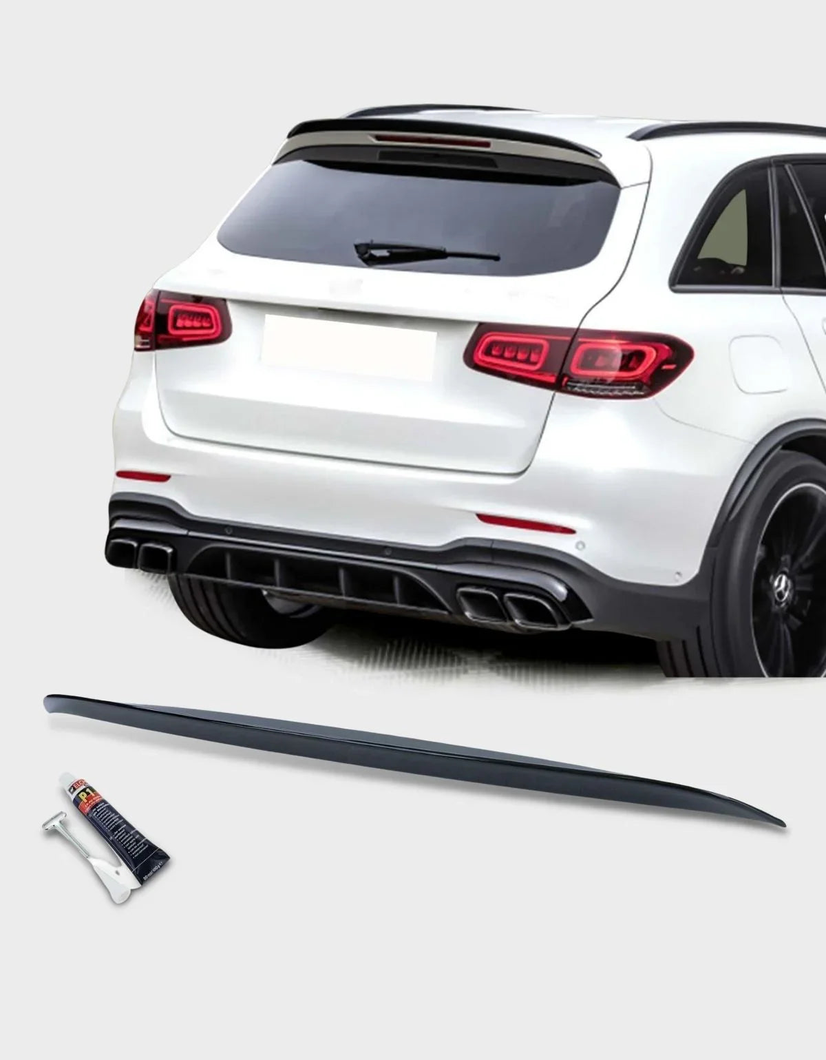 Mercedes GLC X253 2019-2022 Spoiler Sul Tetto AMG Look - autorivallo