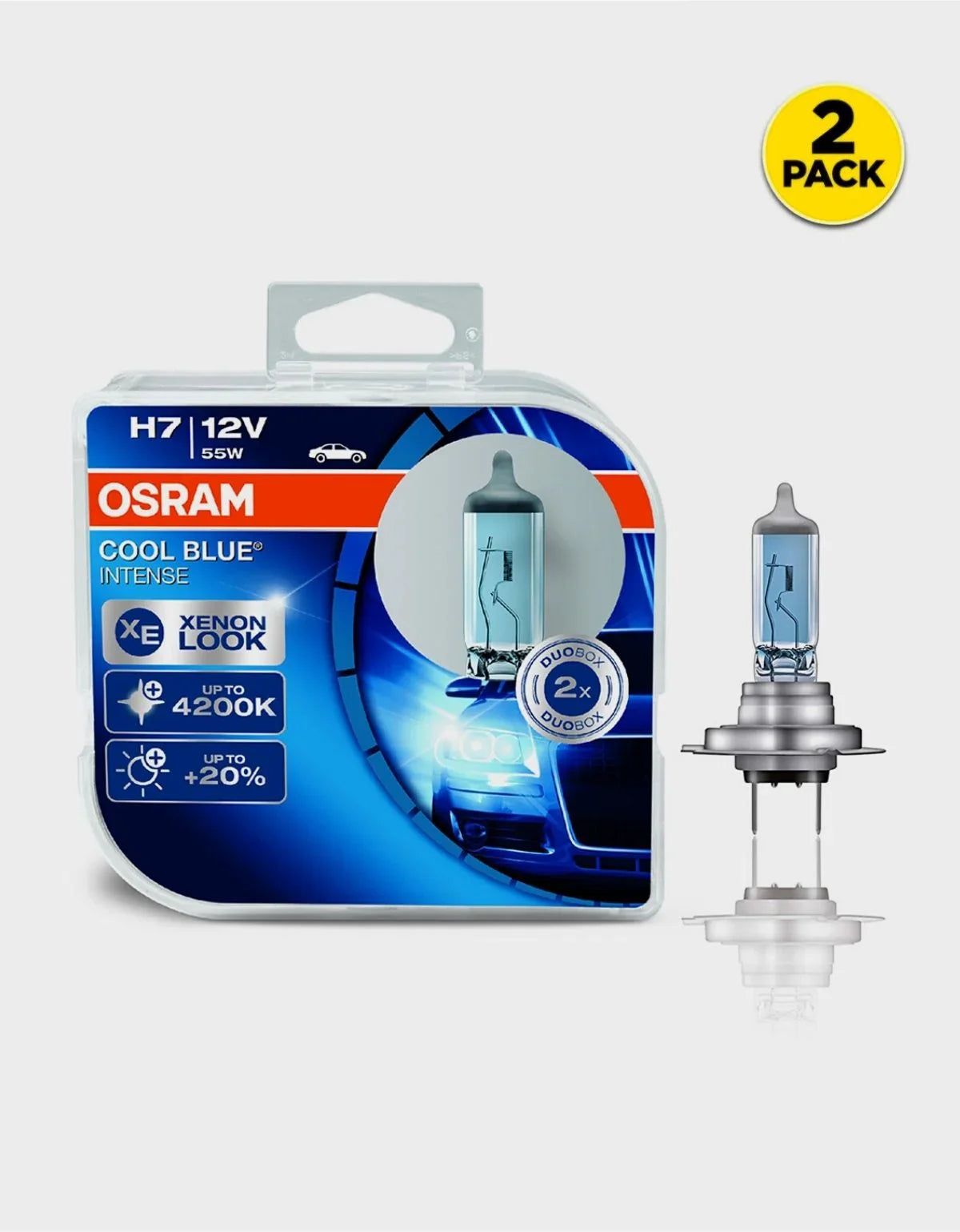 H7 OSRAM 4200K Cool Blue Intense 64210CBI SET 55W - autorivallo