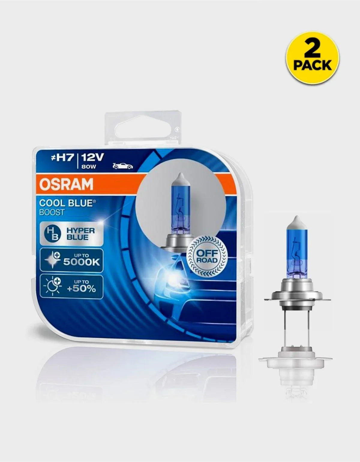 H7 OSRAM 5000K Cool Blue Bost 62210CBB-HCB 80W - autorivallo