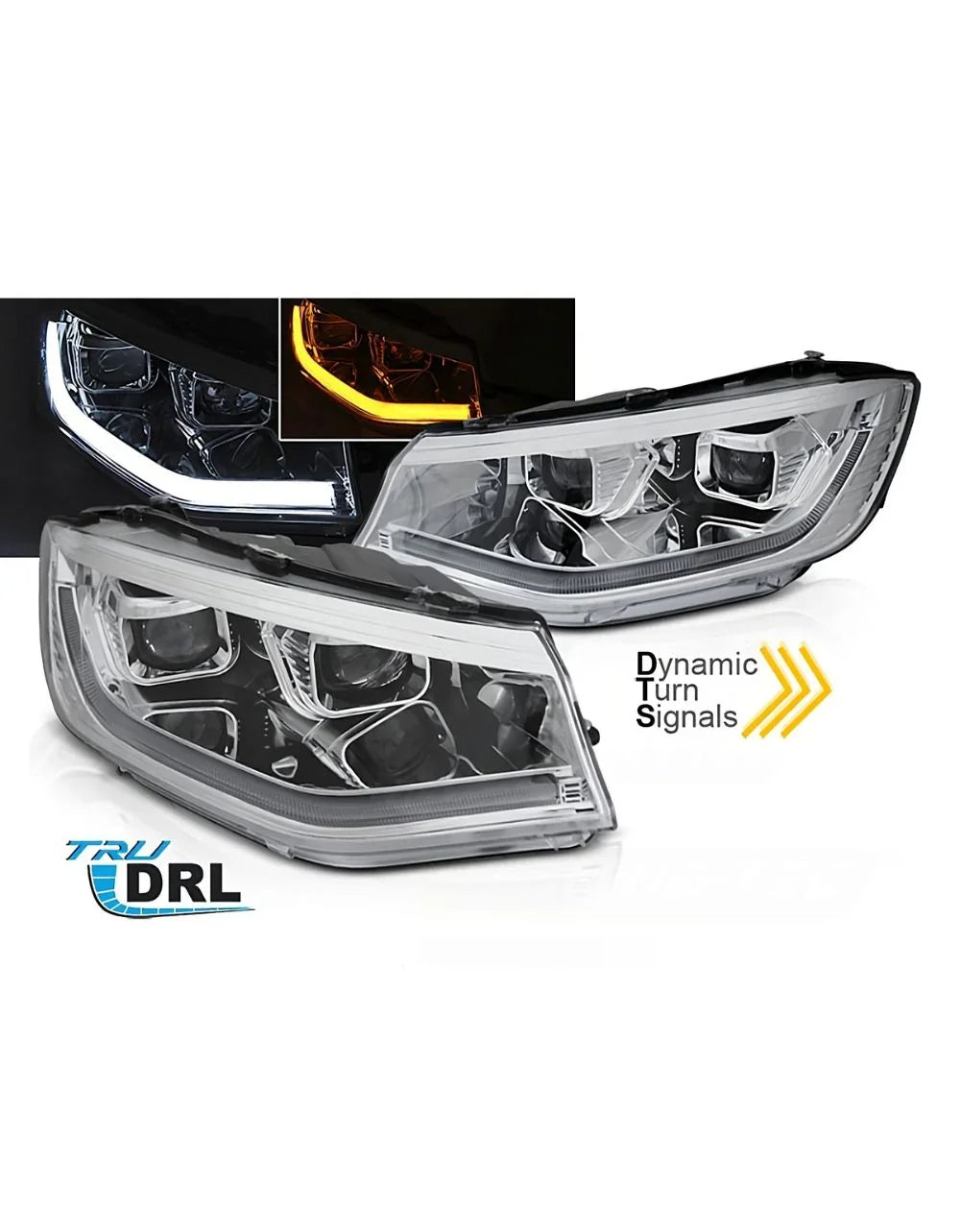 VW Caddy MK5 2020- Fari Anteriori Luci Diurne LED Freccia SEQ - autorivallo
